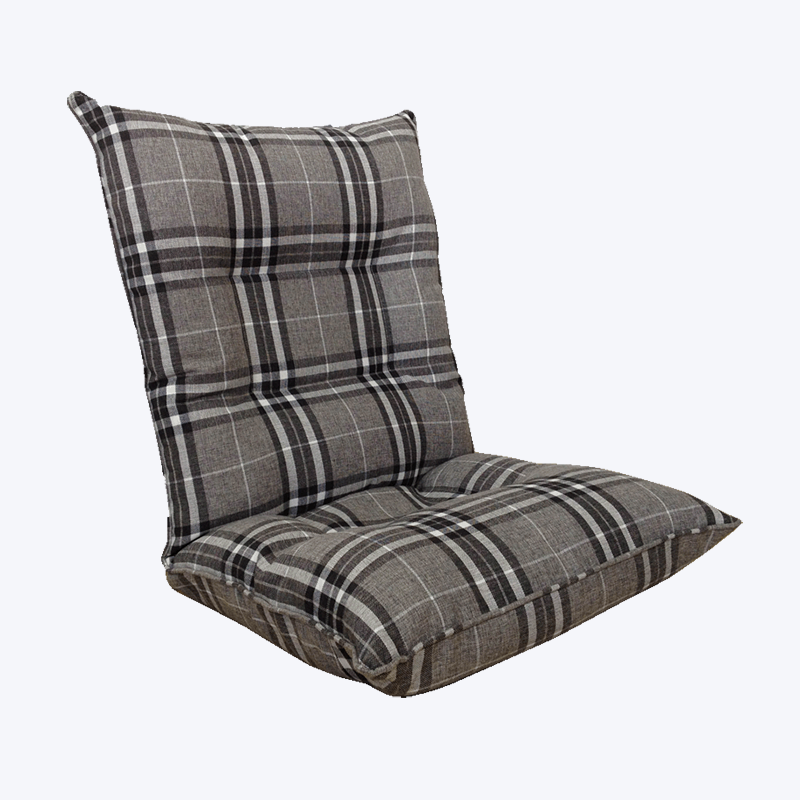 14 houndstooth tyg enkel justerbar golvstol 029DX